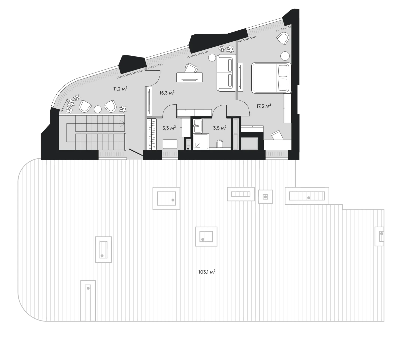 Планировка: Евро-4 274,6 м²